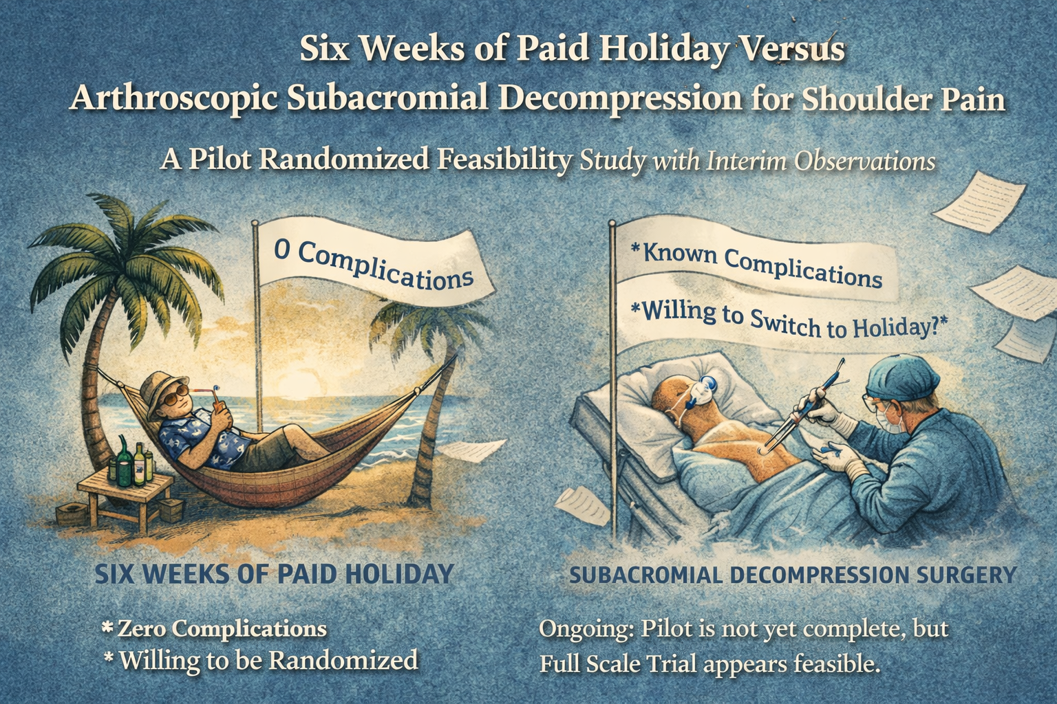 Six Weeks of Paid Holiday Versus Arthroscopic Subacromial Decompression for ShoulderPain